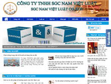 Tablet Screenshot of namvietluat.com